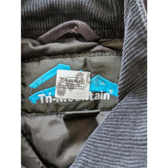 TN-MOUNTAIN Carhart Style Quilted Lined Mens Workwear Jacket Black Hooded L - Picture 3 of 12